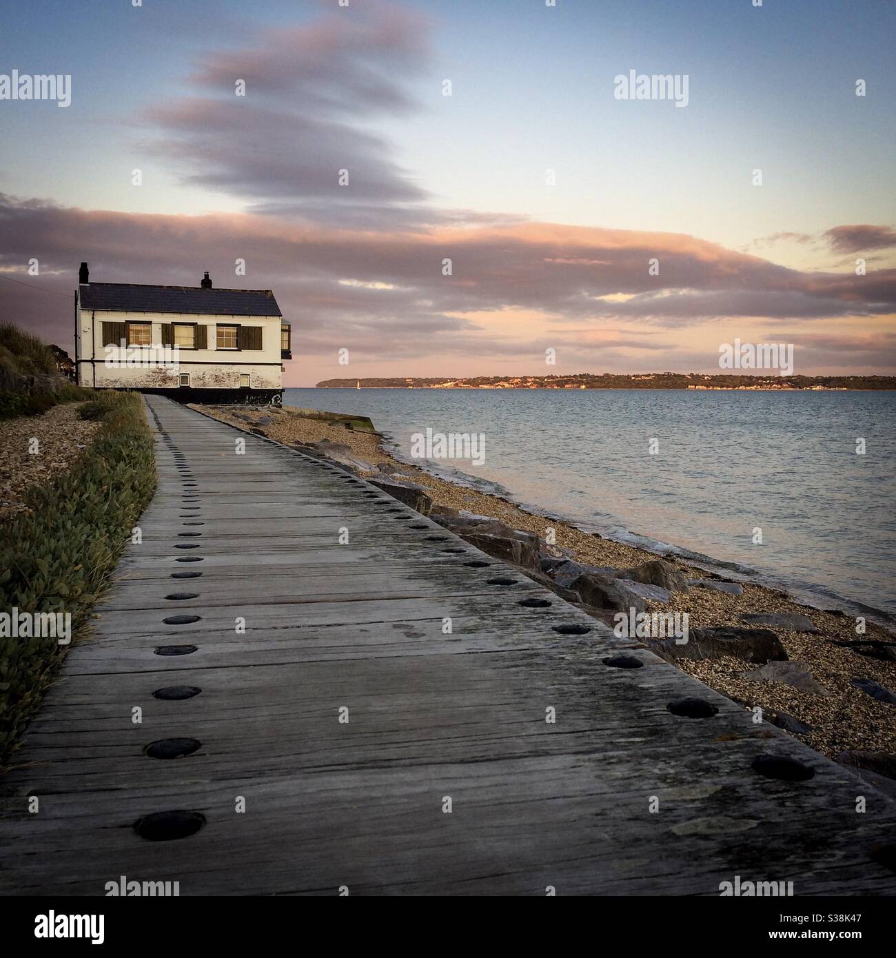 The Watch House, Lepe Country Park, Hampshire, England Stock Photo