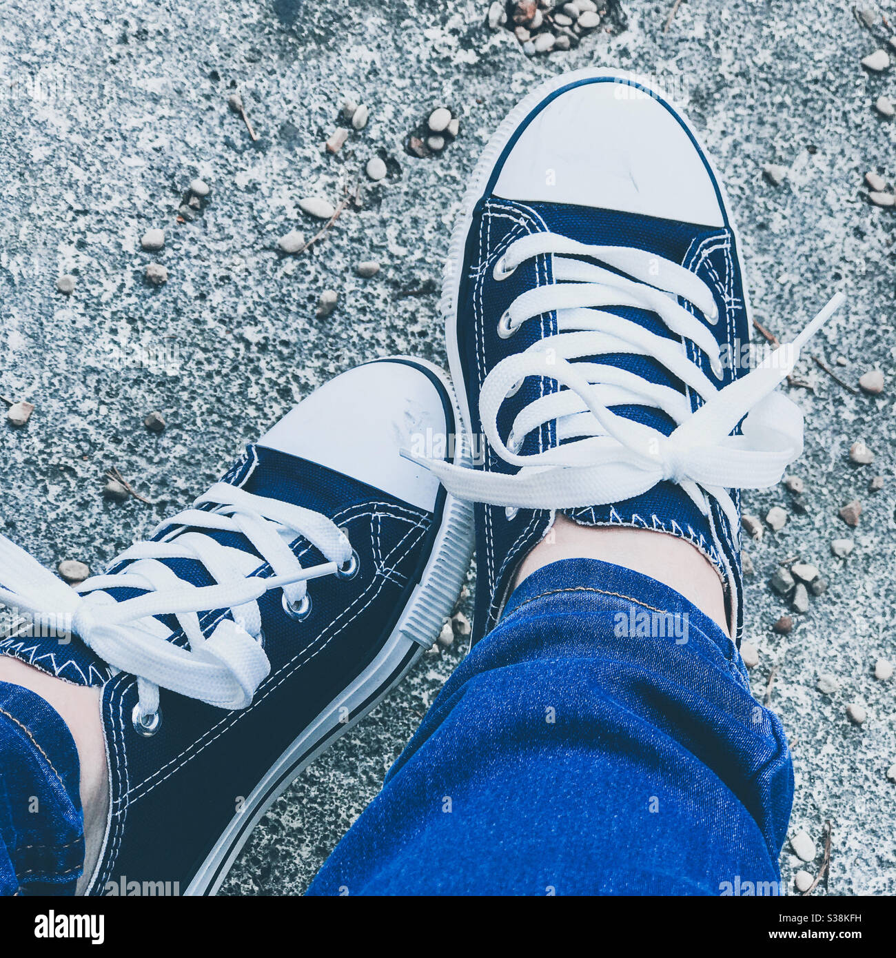 Tired sightseeing feet - Smartphone Captured Stock Image