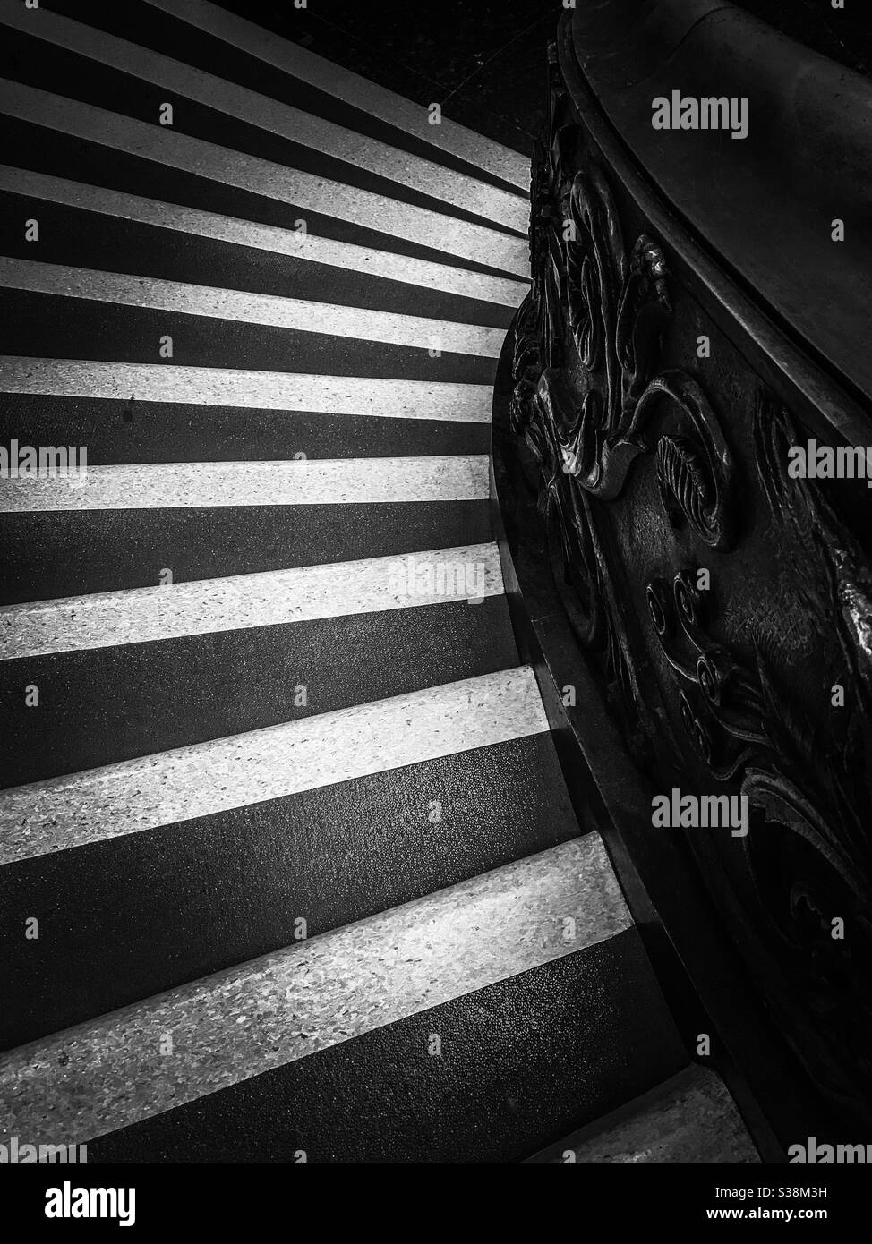 Spiral staircase at the Vatican museum, Rome - Smartphone Captured Stock Image
