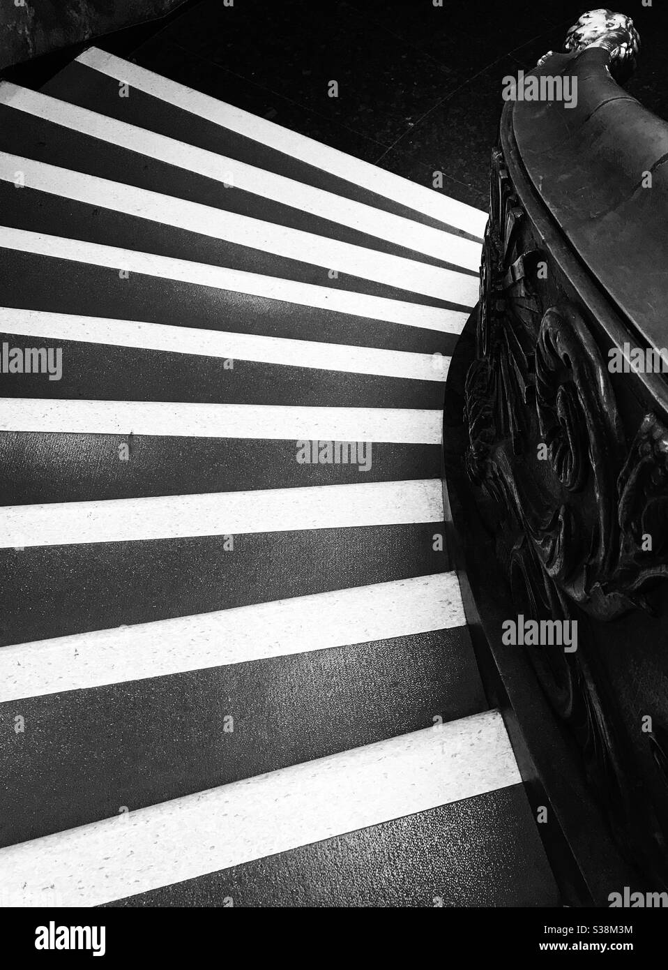 Spiral staircase at the Vatican museum, Rome - Smartphone Captured Stock Image