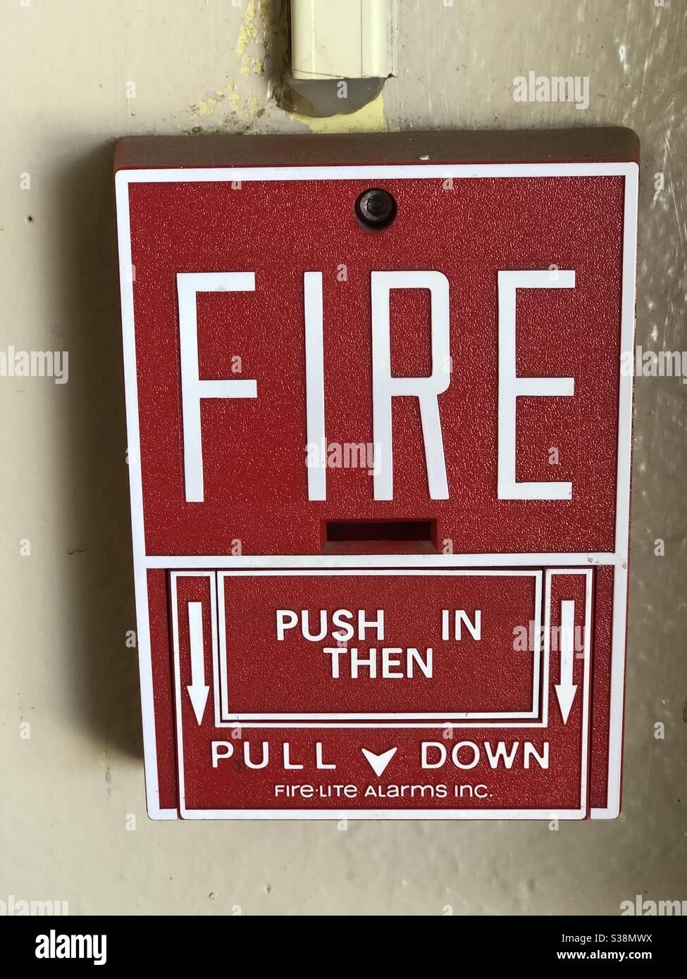 Fire Alarm on the wall Stock Photo Alamy
