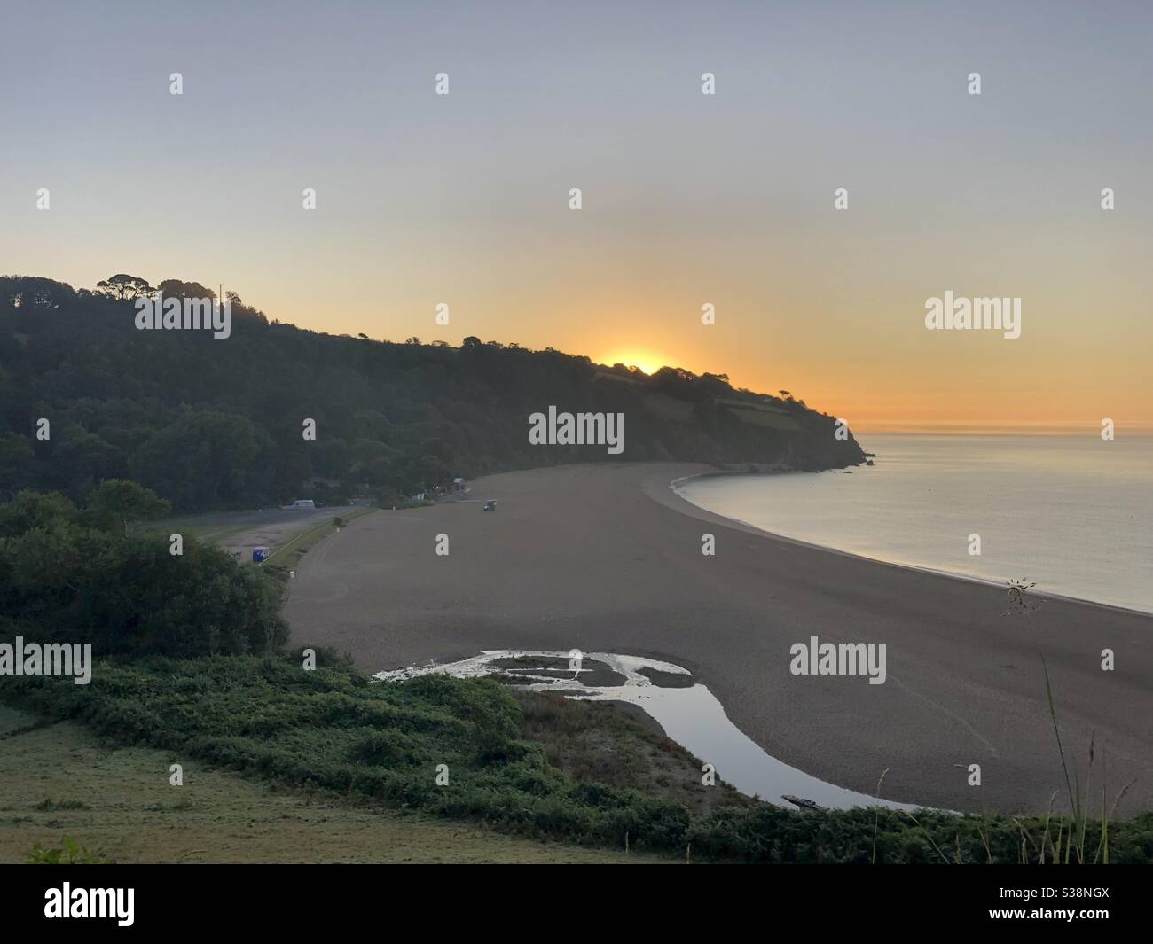 Blackpool Sands, Dartmouth; Devon The Morning Sunrise Stock Photo Alamy