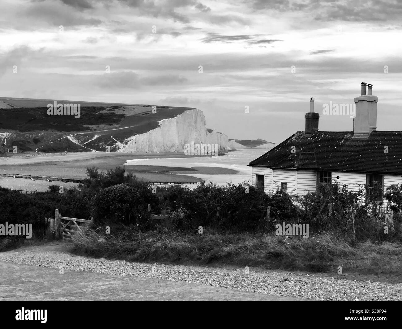 Seven sisters from fisherman’s cottage Stock Photo Alamy