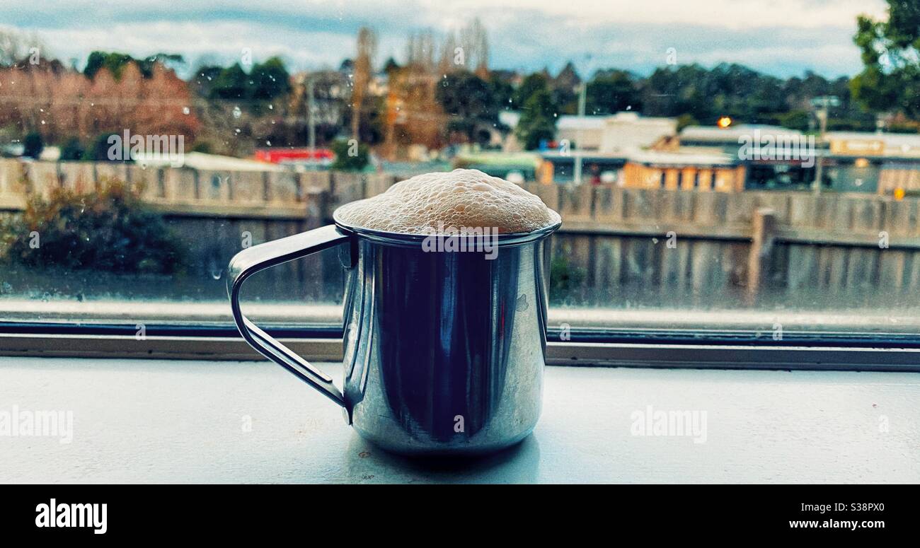 Tea time in the suburb of Melbourne - Smartphone Captured Stock Image