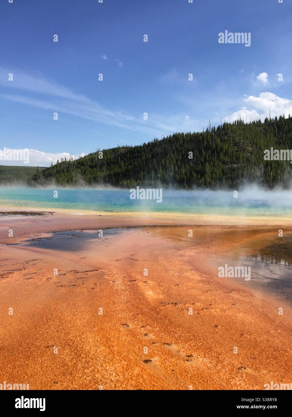 Yellowstone National Park - Grand Prismatic Stock Photo - Alamy