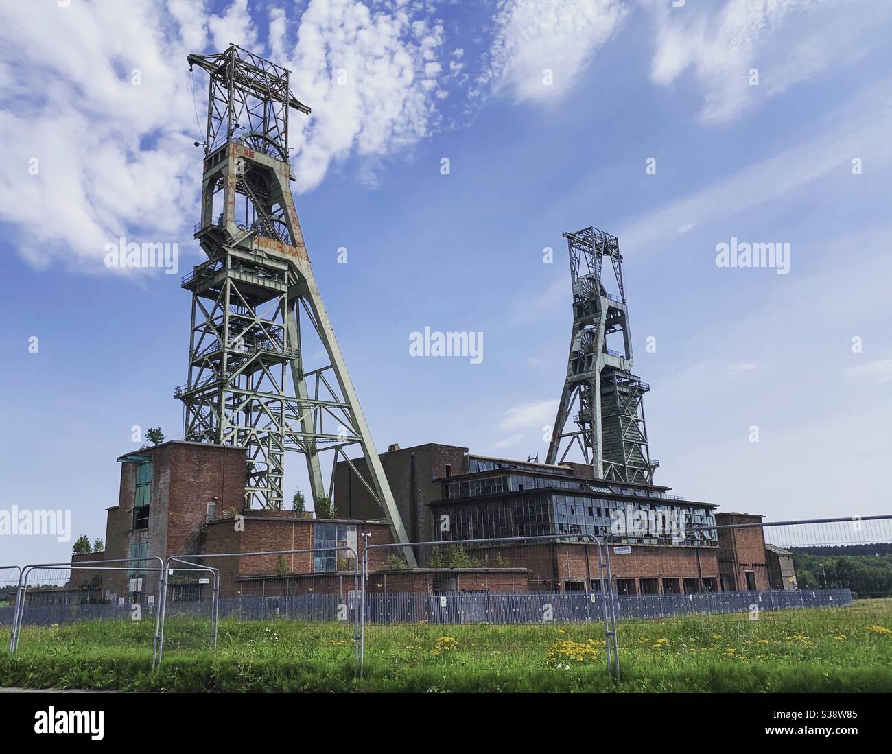 Redundant colliery, Clipstone, Mansfield, Nottinghamshire, UK Stock Photo