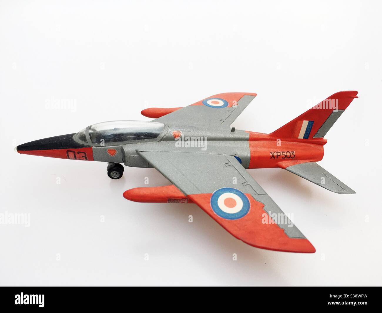 Gnat 1/72 scale model aircraft - Smartphone Captured Stock Image
