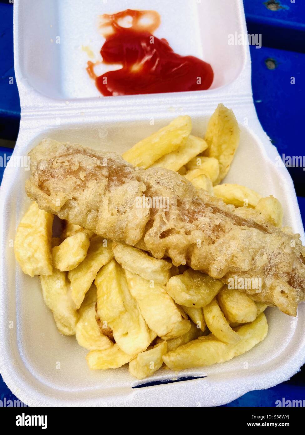 Chip shop sausage hires stock photography and images Alamy