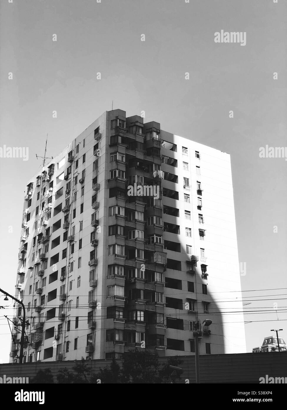 Shadow of building Black and White Stock Photos & Images - Alamy