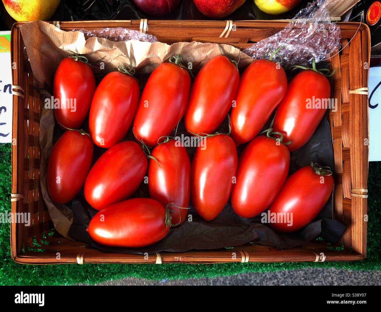 Plum tomatoes - Smartphone Captured Stock Image