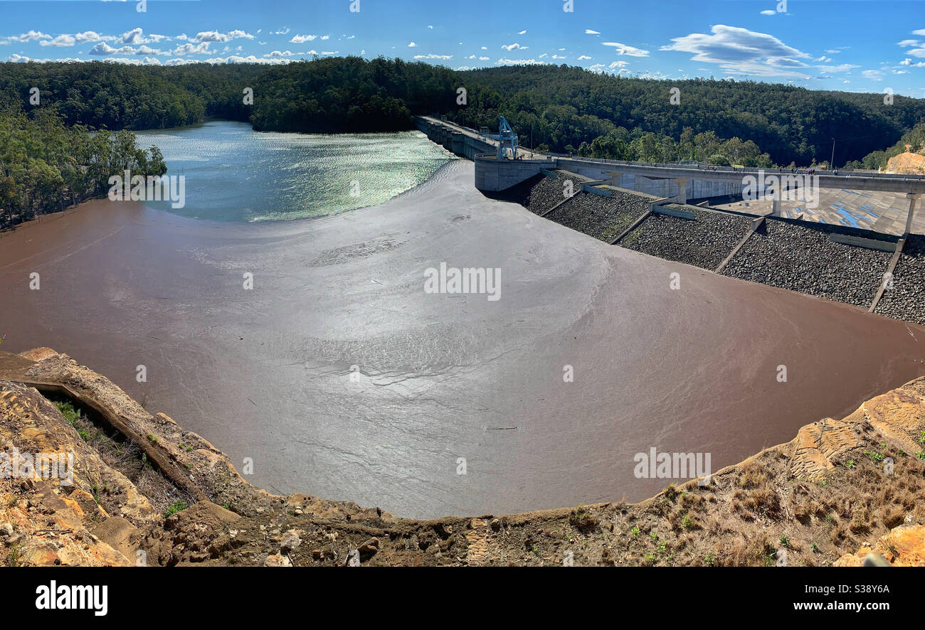 Warragamba Dam is Sydney’s largest fresh water reservoir. New South Wales in Australia Stock