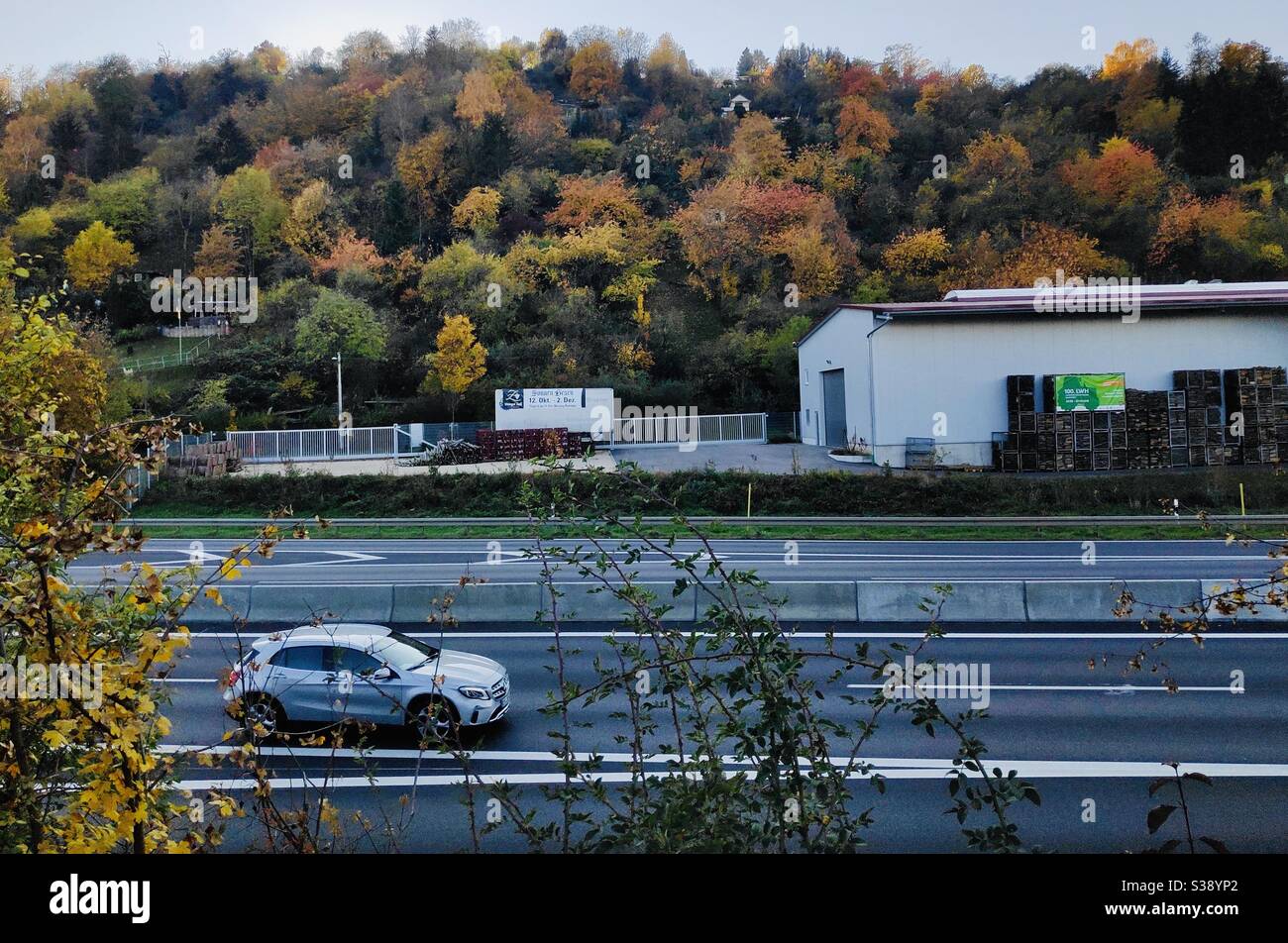 Autumn colors in Stuttgart, Germany - Smartphone Captured Stock Image