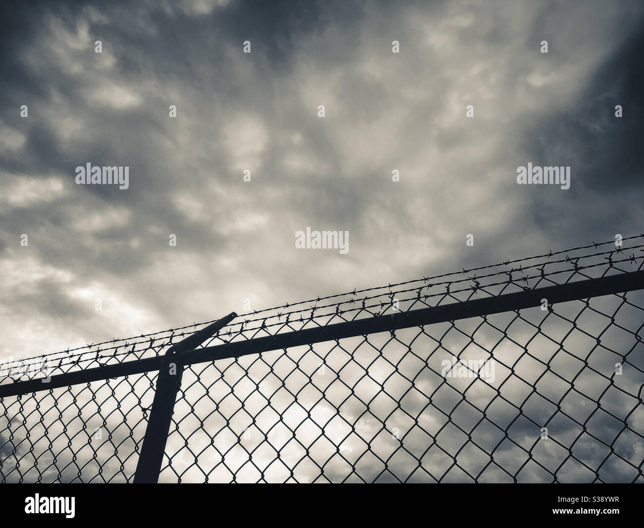 Chain link fence, Oakville, Ontario, Canada Stock Photo Alamy