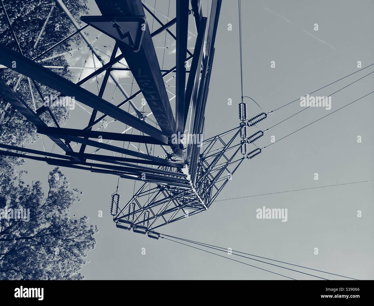 Electricity pylon - Smartphone Captured Stock Image