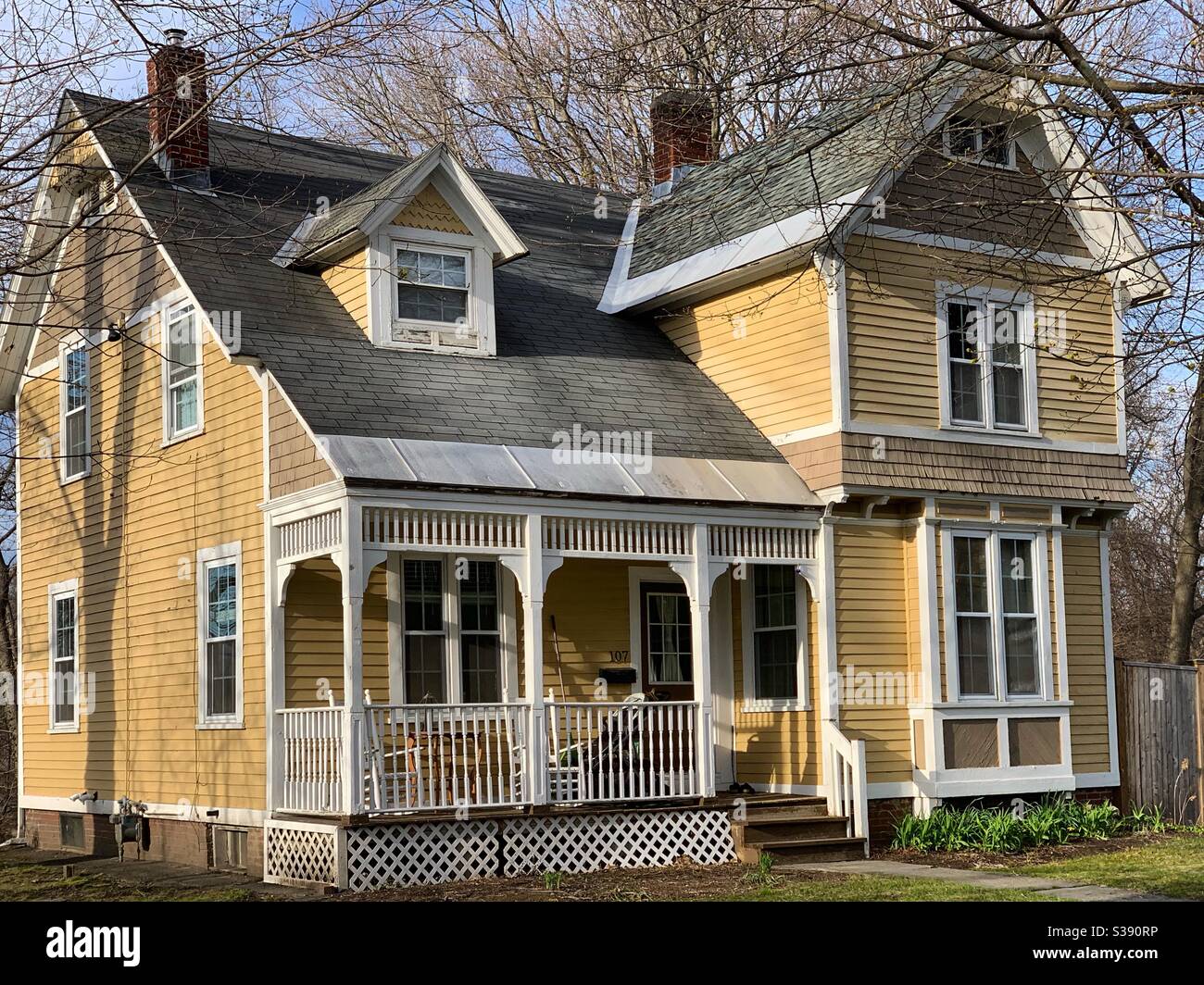 A home in Greenfield, Massachusetts, United States - Smartphone Captured Stock Image