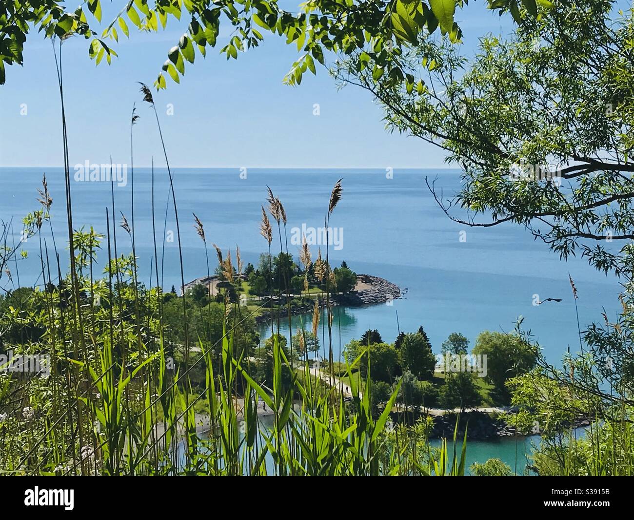 Cliffside view of crescent park Toronto Stock Photo