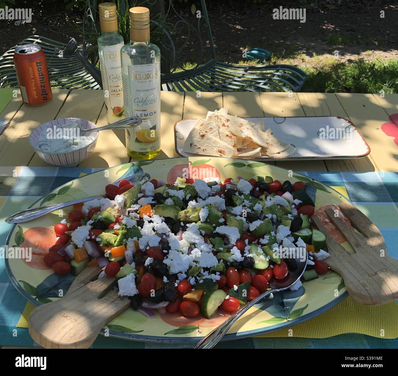Al fresco lunch Stock Photo Alamy