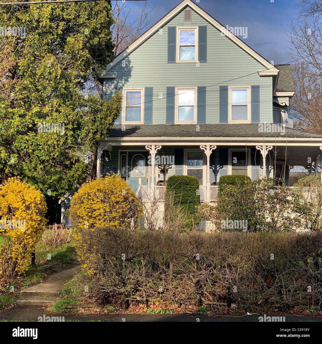 A home in Greenfield, Massachusetts, United States - Smartphone Captured Stock Image