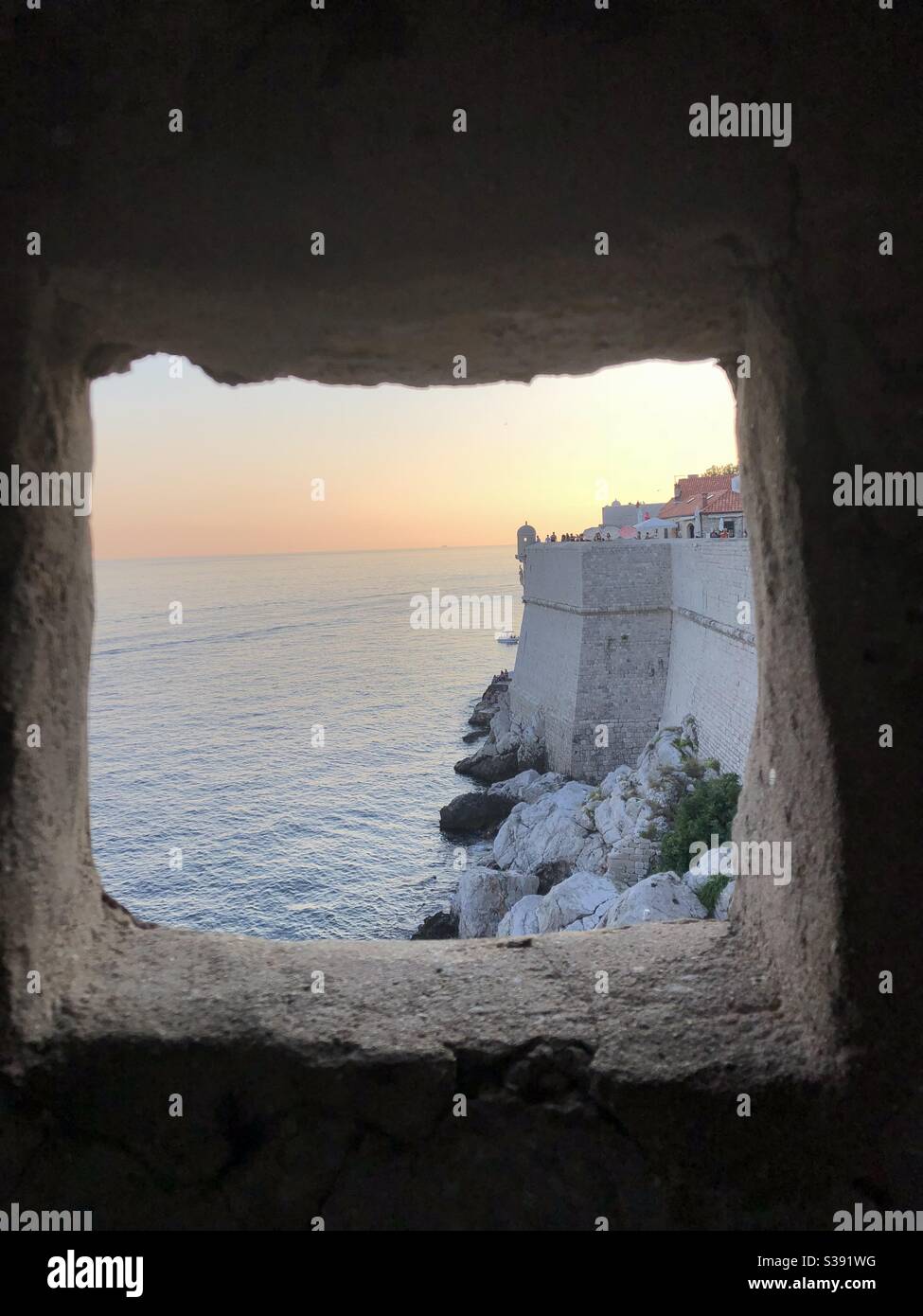 View from Dubrovnik castle Stock Photo