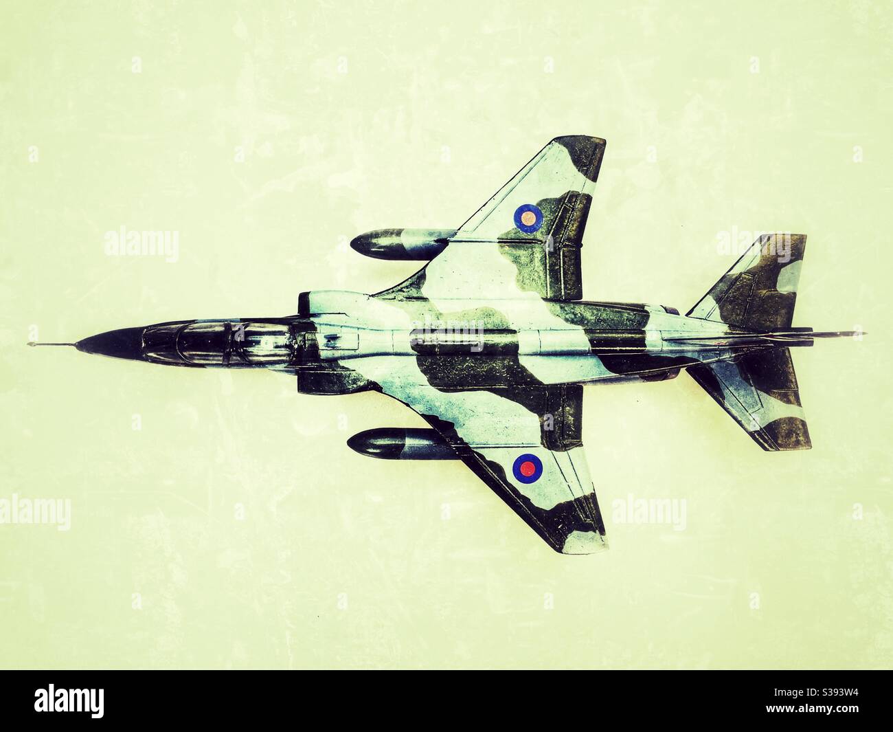 Jaguar 1/72 scale plastic model kit - Smartphone Captured Stock Image