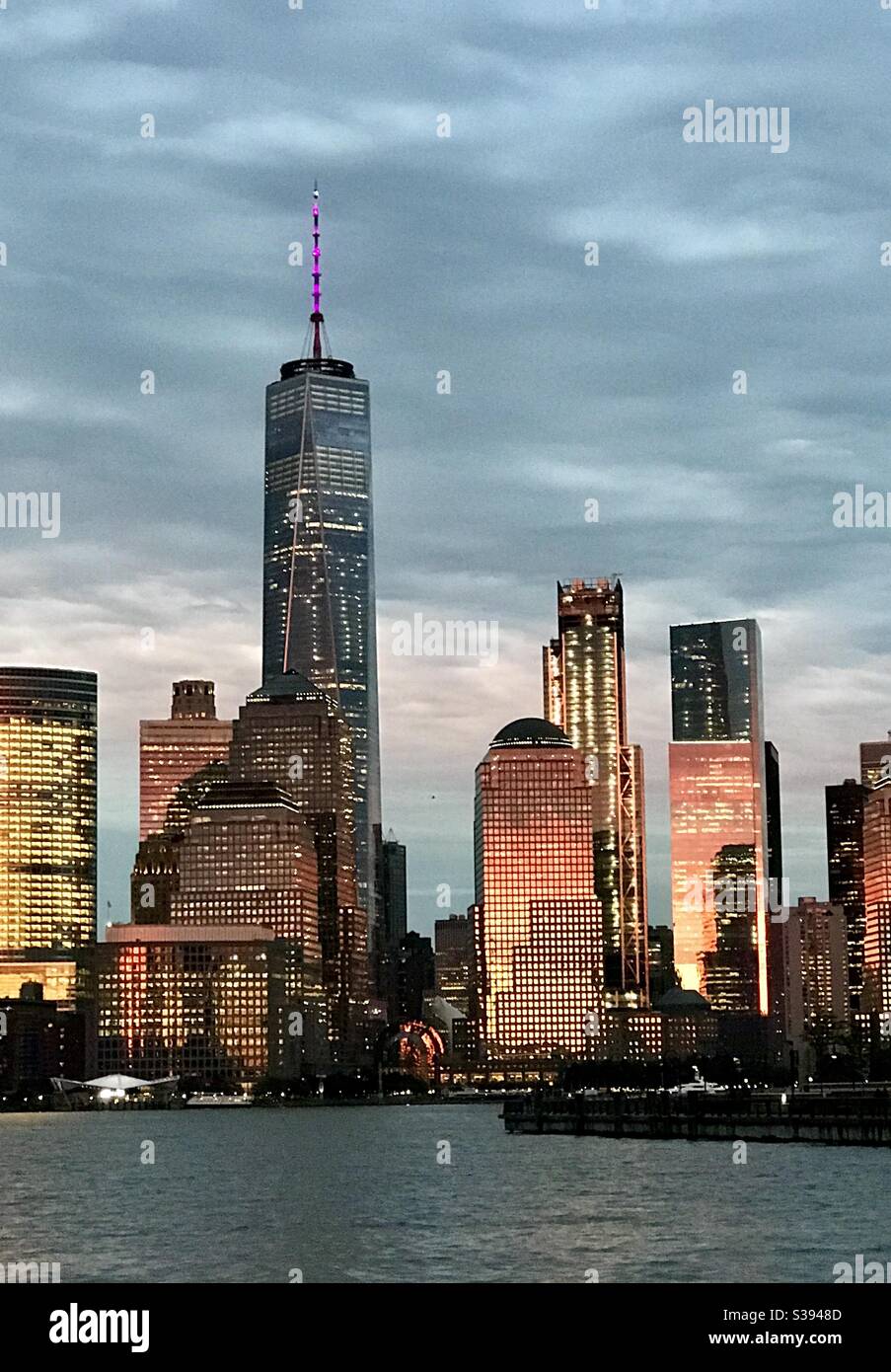 Freedom Tower in Lower Manhattan Stock Photo