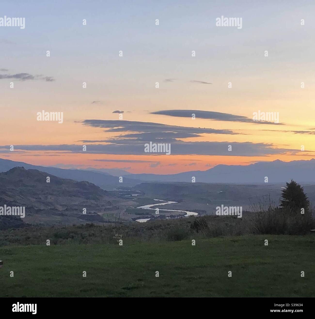 Paradise Valley, Montana - Smartphone Captured Stock Image
