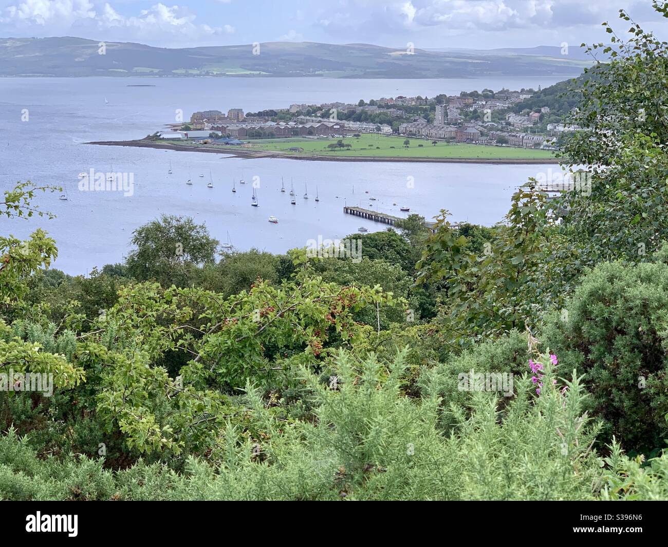 View from Tower Hill, Gourock, Scotland Stock Photo