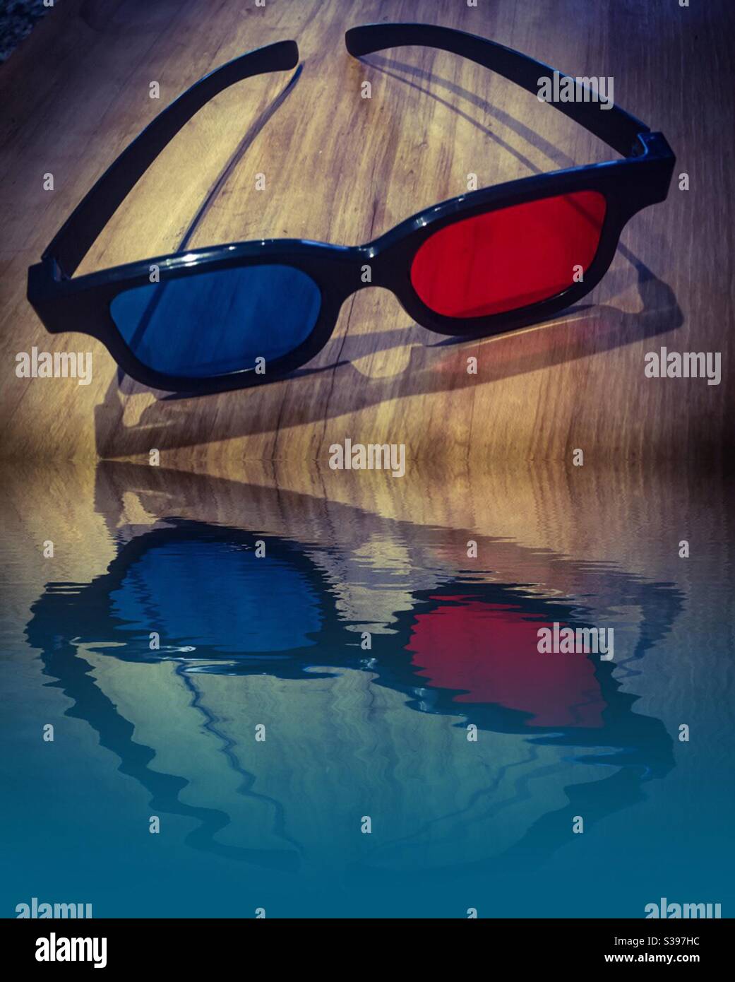 3D glasses - Smartphone Captured Stock Image