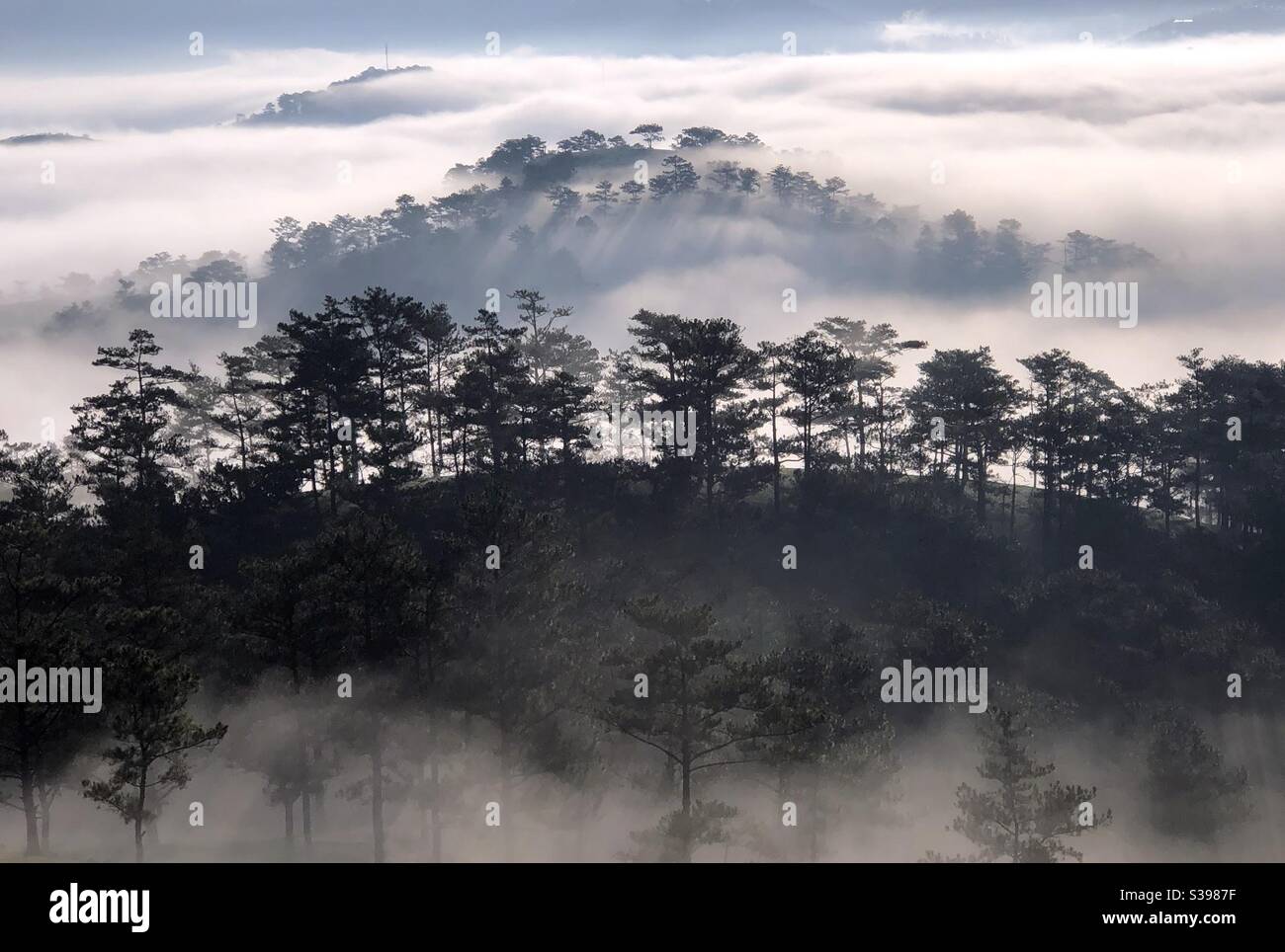 Một sớm trên phố núi - Smartphone Captured Stock Image