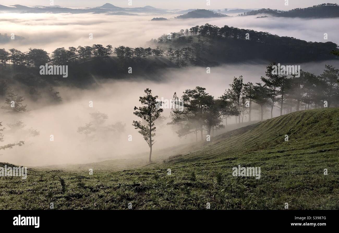 Một sớm trên phố núi - Smartphone Captured Stock Image