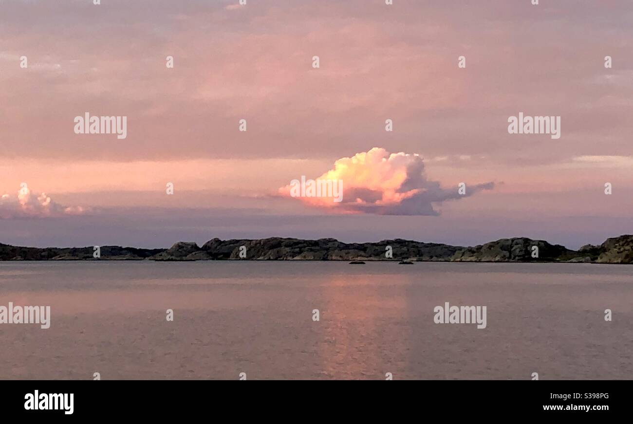 Pink sky. Stock Photo