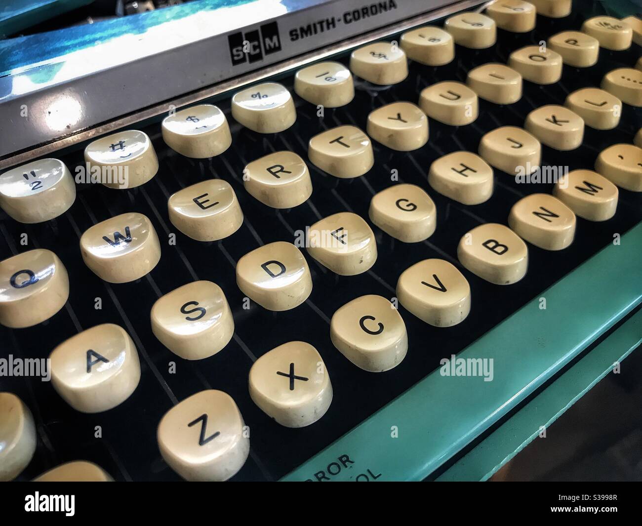 1960’s era Smith Corona typewriter Stock Photo