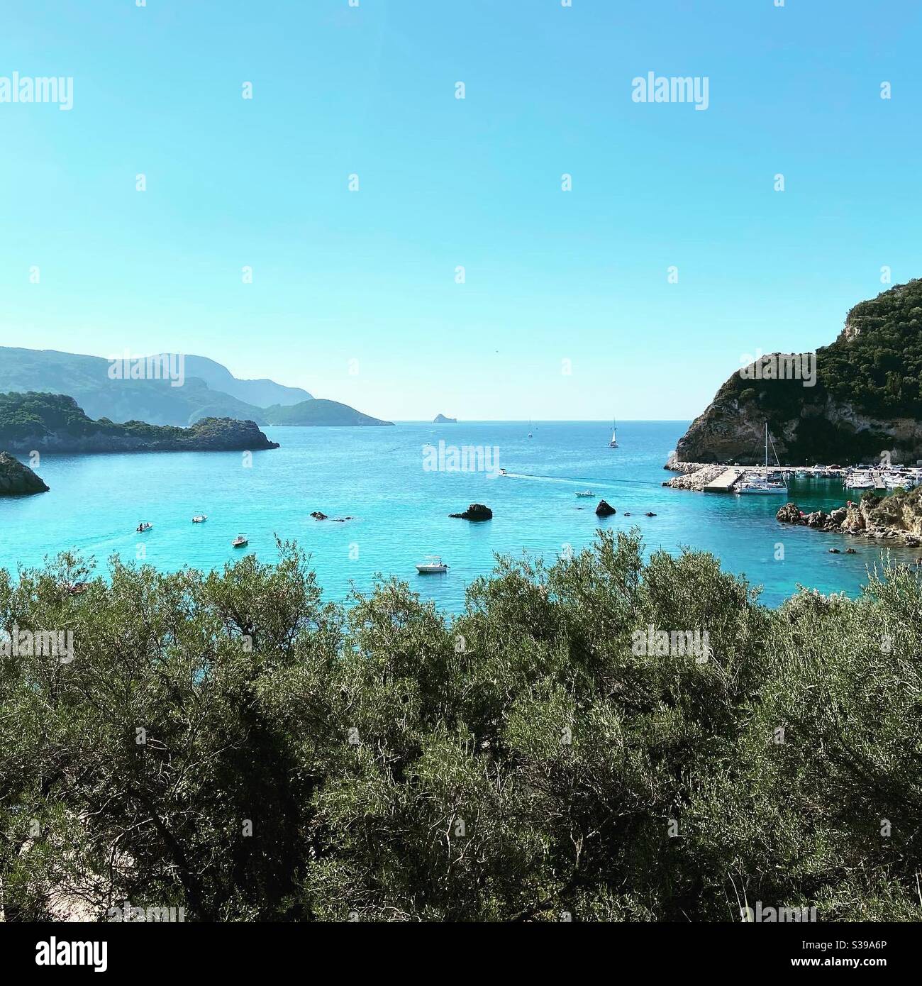Corfu scenery - Smartphone Captured Stock Image