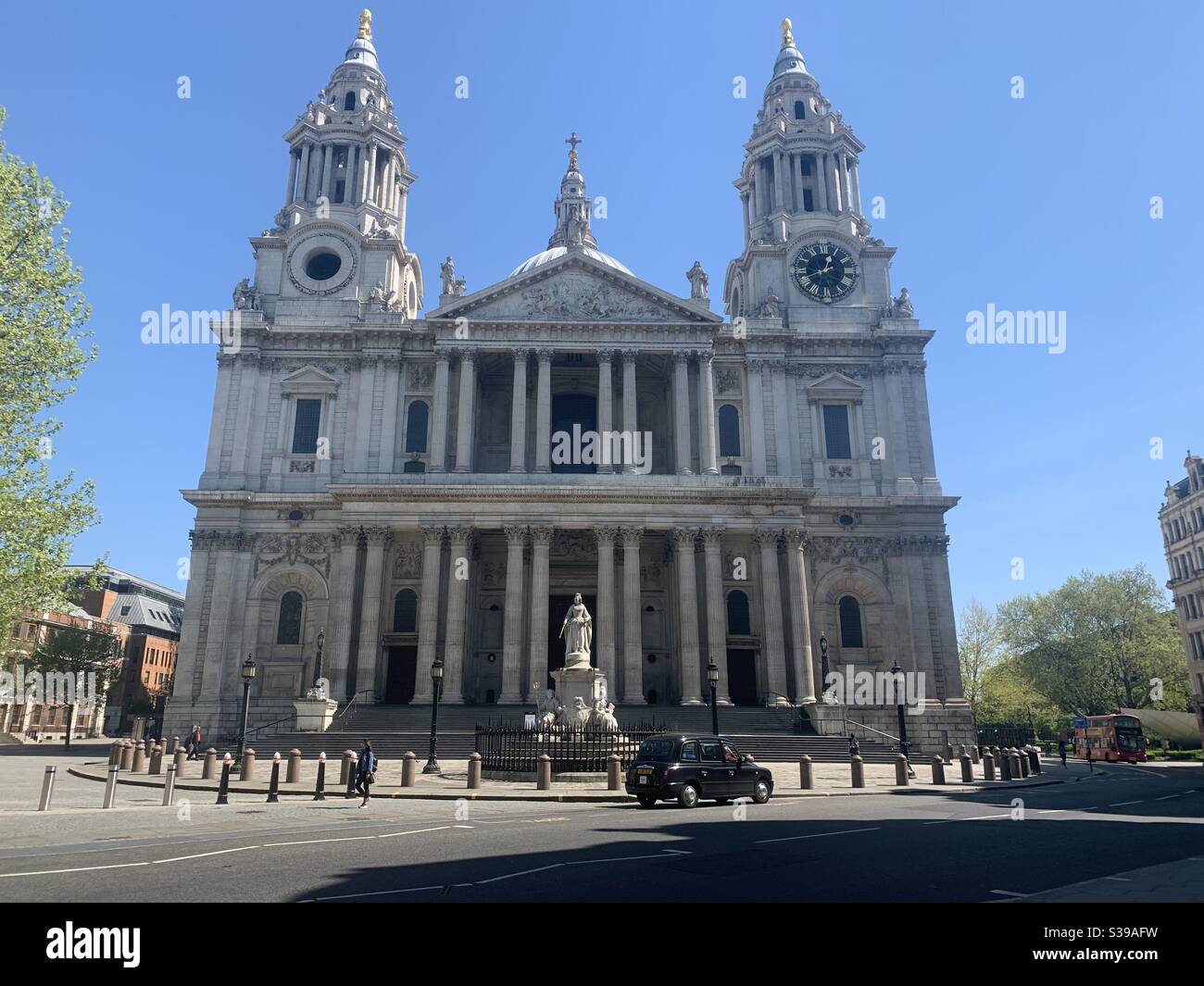 St Paul’s cathedral during lockdown. London lockdown. Stock Photo