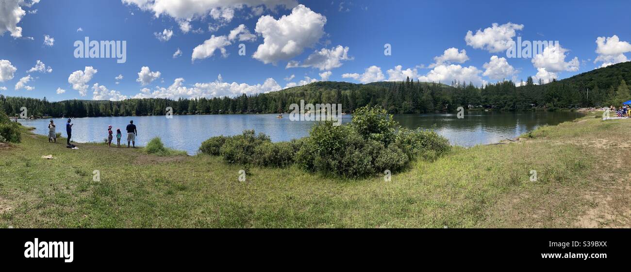 Summer landscape in Canada Stock Photo - Alamy