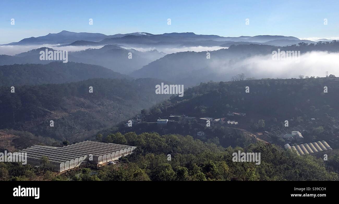 Một sớm trên phố núi - Smartphone Captured Stock Image