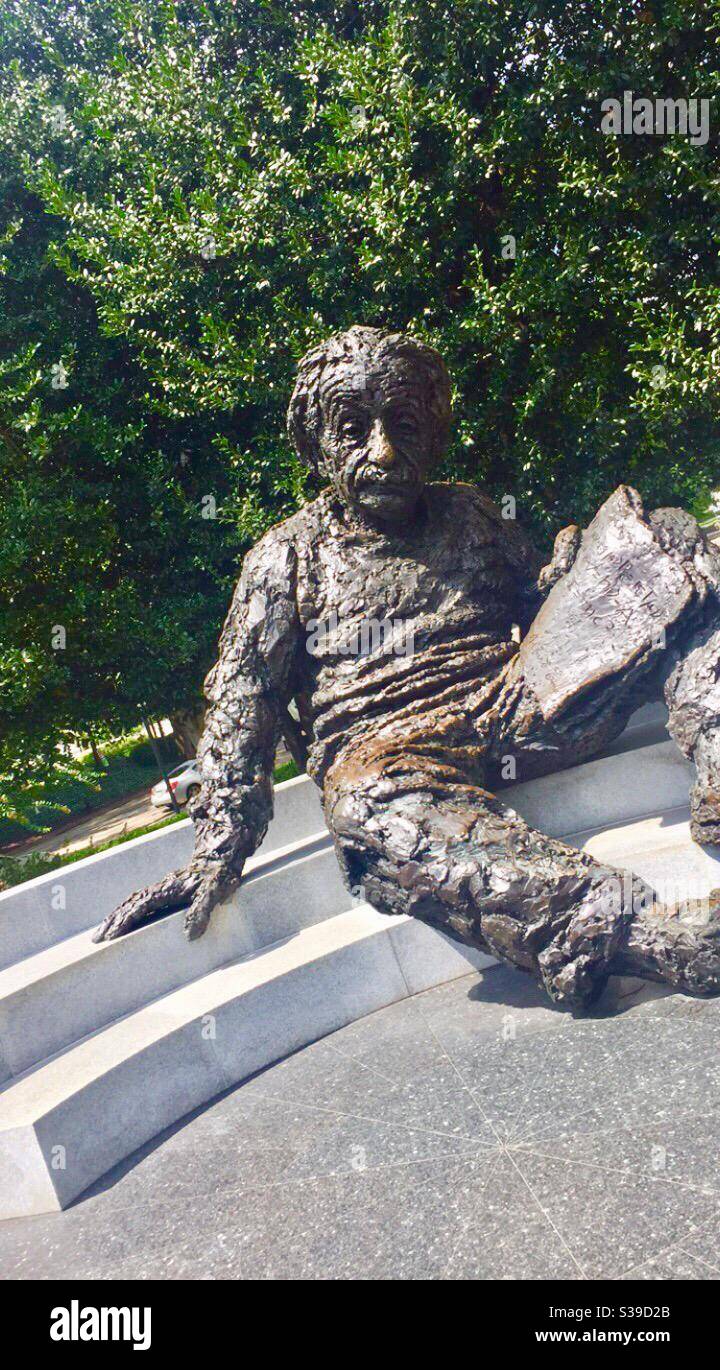 Albert Einstein Memorial Statue in the National mall Washington DC