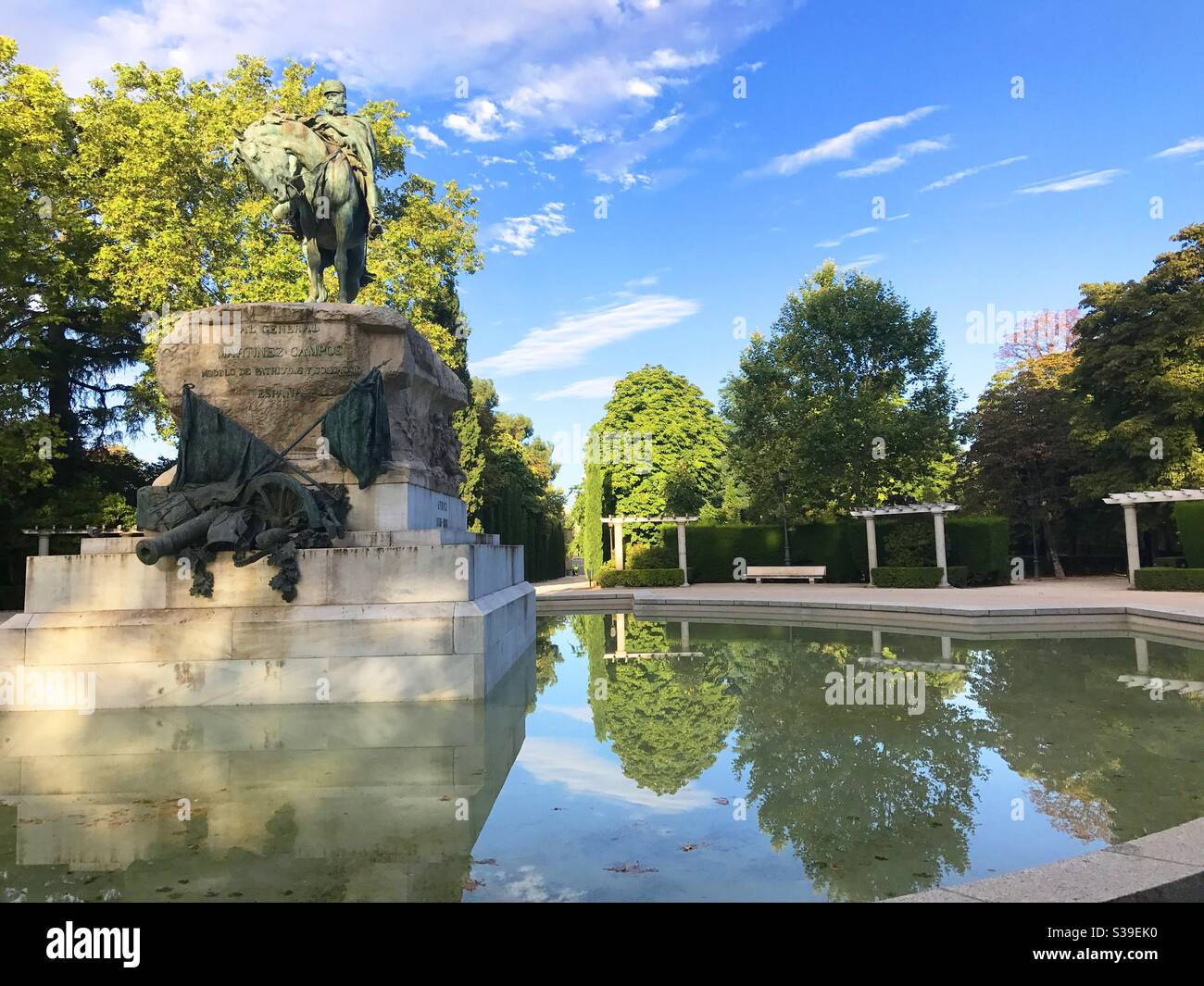 El Retiro Park. Madrid, Spain. - Smartphone Captured Stock Image