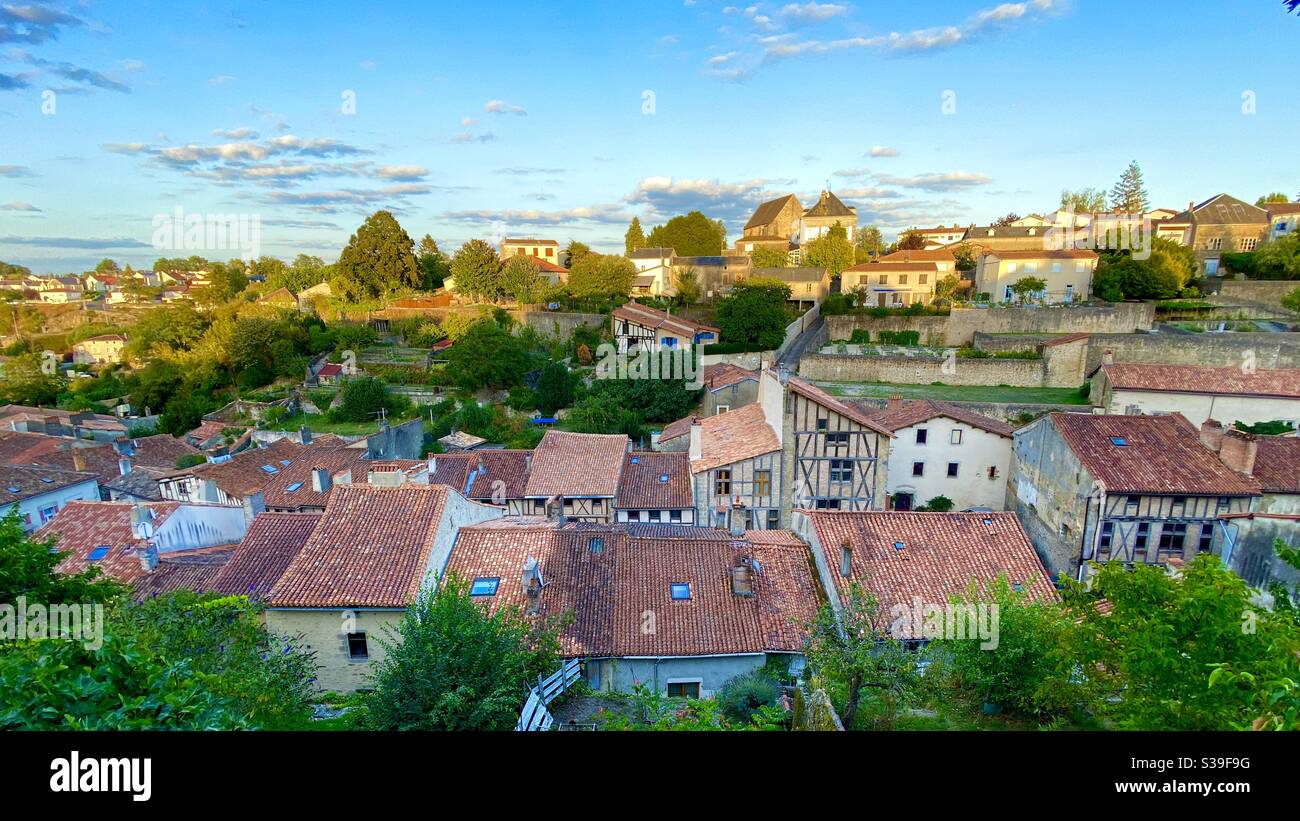 Medieval quarter Parthenay France - Smartphone Captured Stock Image