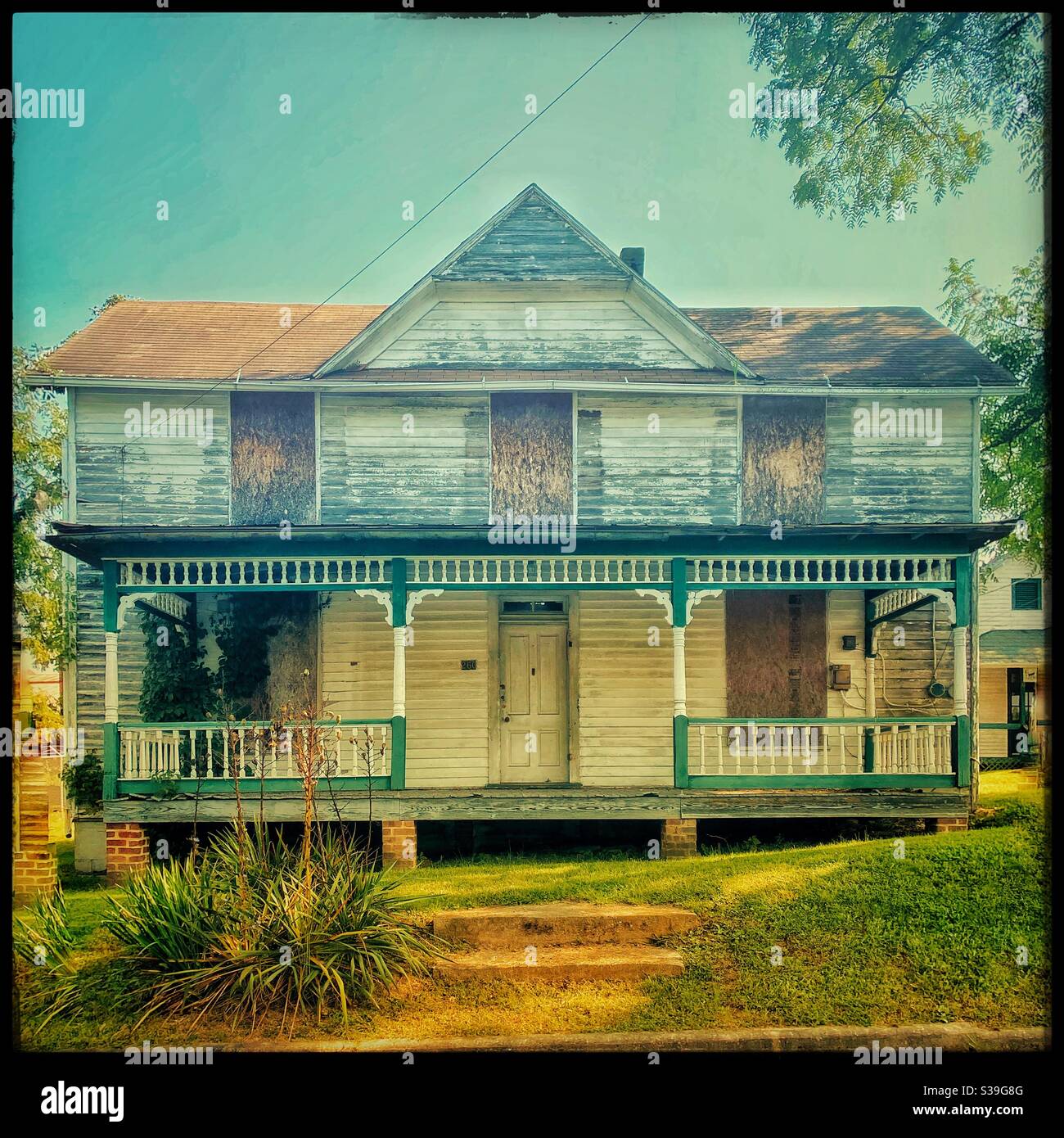 Old wooden house in Wytheville Virginia Stock Photo