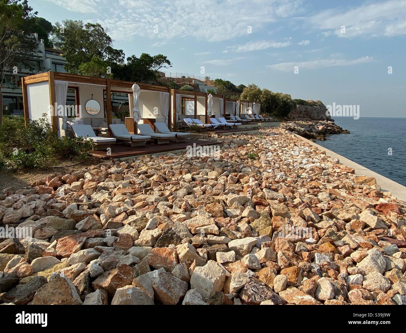 Cabanas at Nafsika, Four Seasons Astir Palace Hotel, Athens, Greece Stock  Photo - Alamy