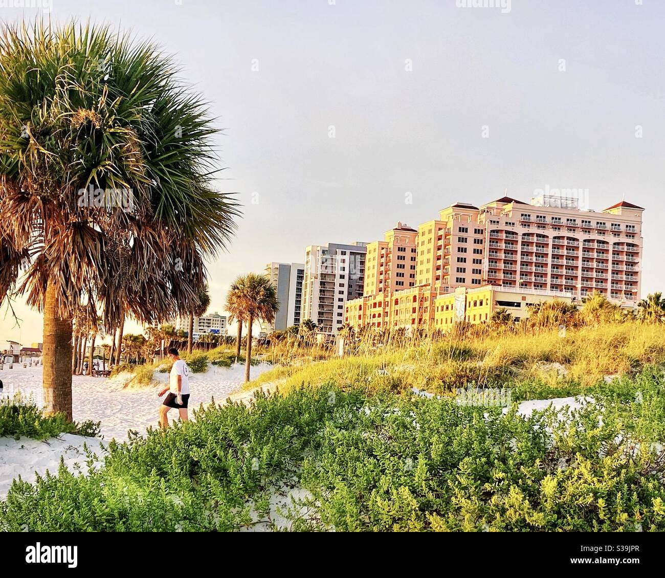 Beachfront getaway to Clearwater Beach resorts, Florida Stock Photo Alamy
