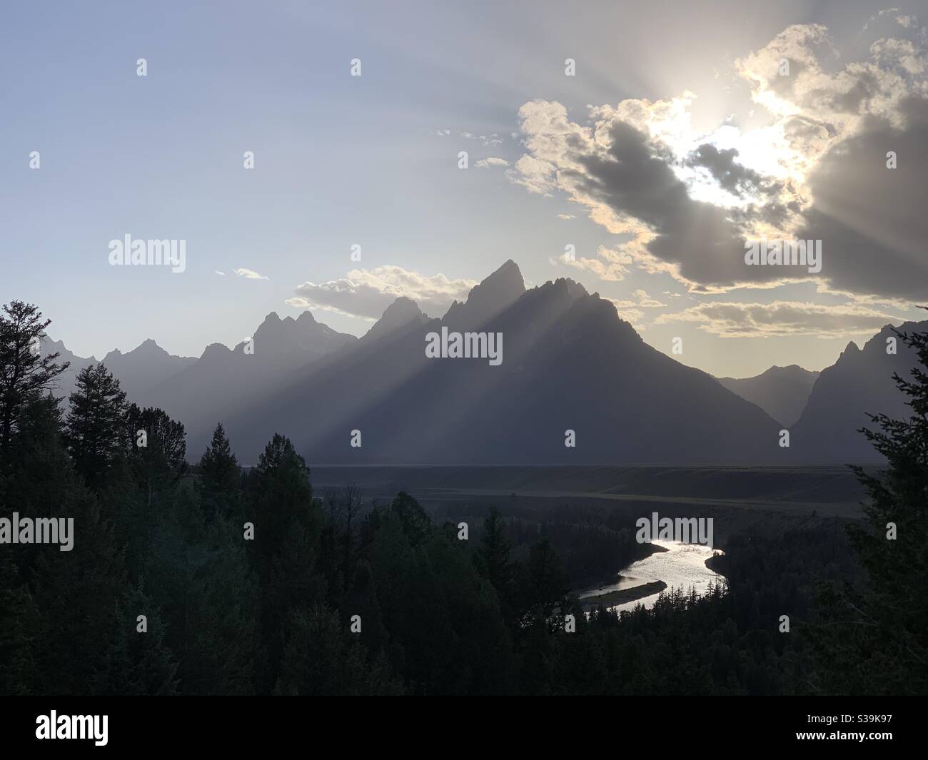 Snake River, Wyoming - Smartphone Captured Stock Image