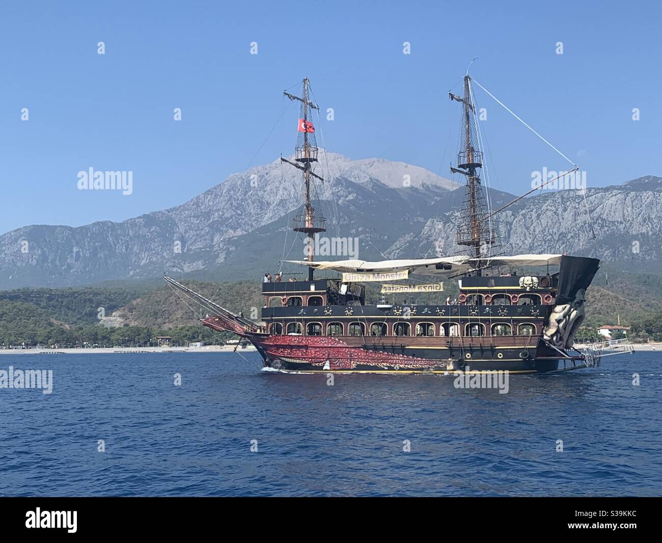 Pirate boat tour Antakya turkey - Smartphone Captured Stock Image