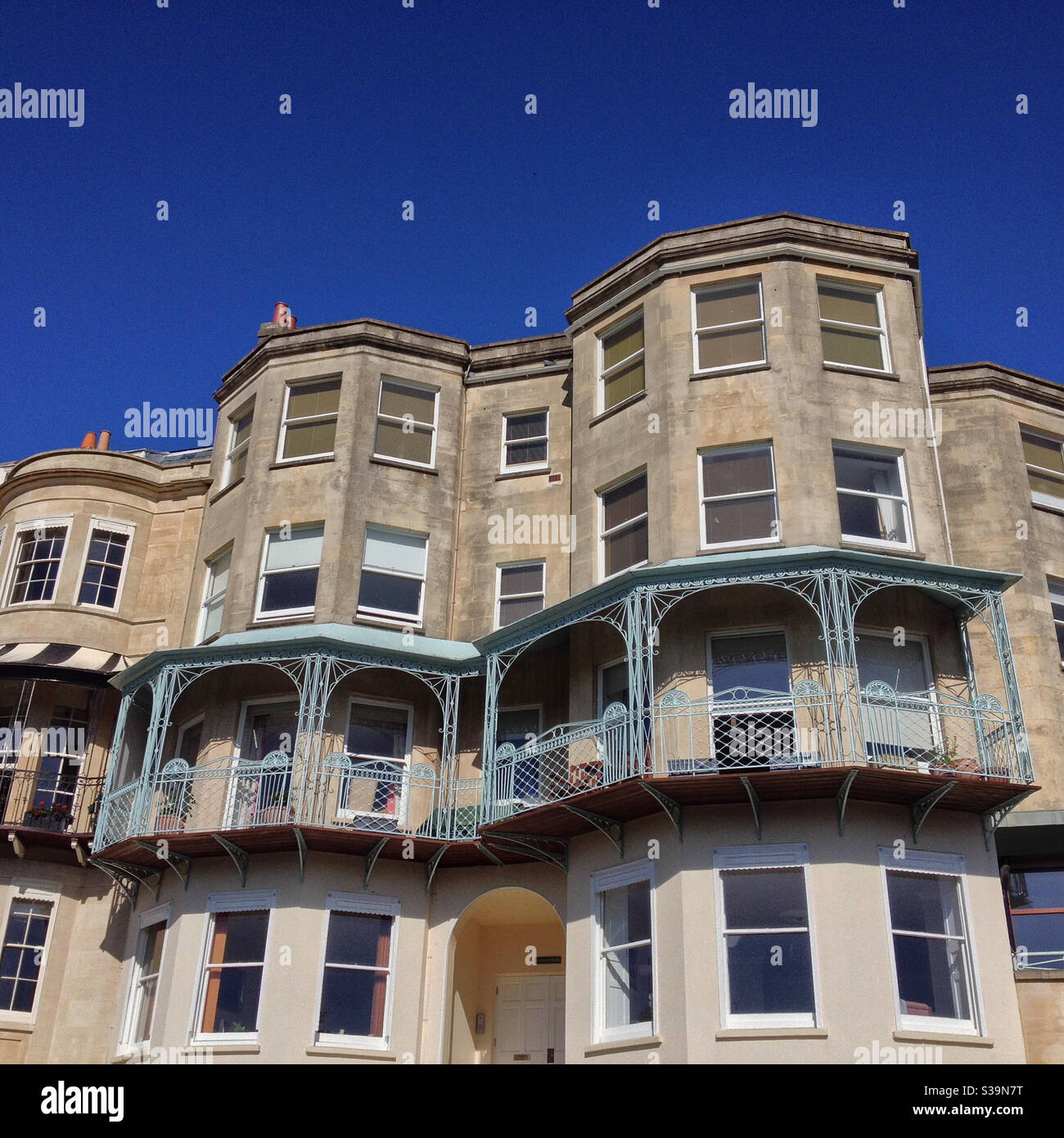 Georgian houses in Clifton, Bristol, UK - Smartphone Captured Stock Image
