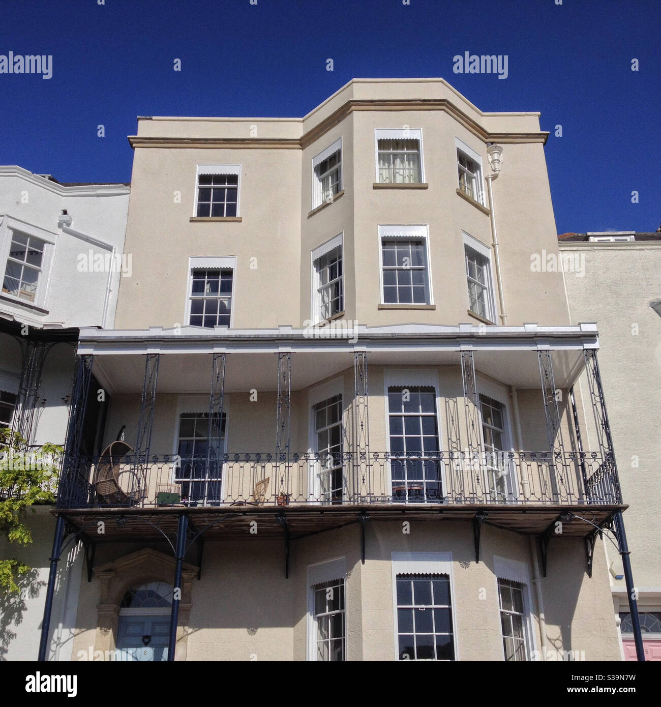 Georgian houses in Clifton, Bristol, UK - Smartphone Captured Stock Image