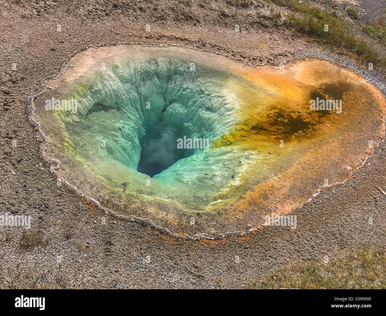 Hot spring in Yellowstone National Park Stock Photo