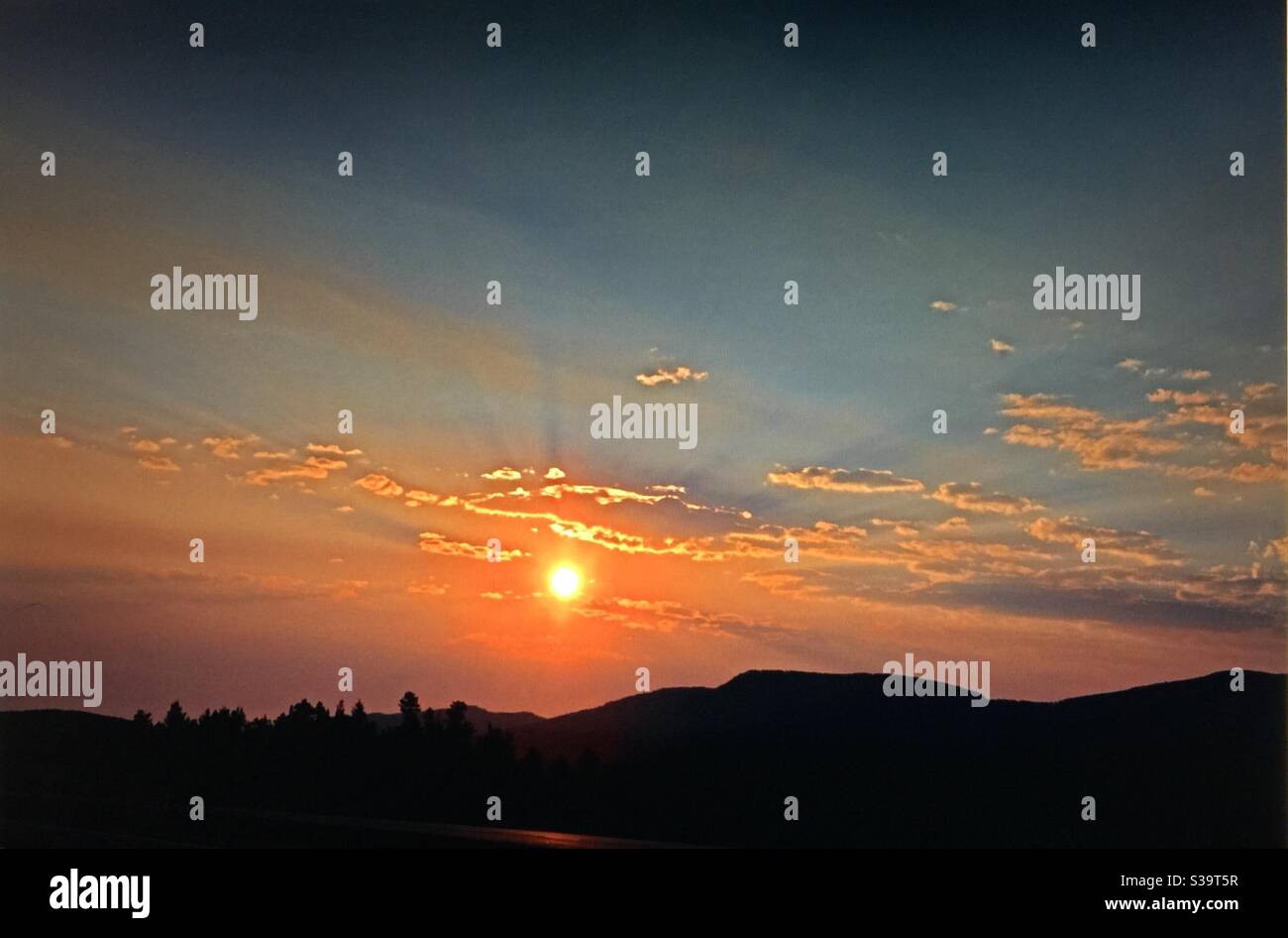 Travelling Alberta, Alberta sunrise, morning, dawn, new dawn, new day, new beginnings, fresh start, start over, new chances, opportunity, bright - Smartphone Captured Stock Image