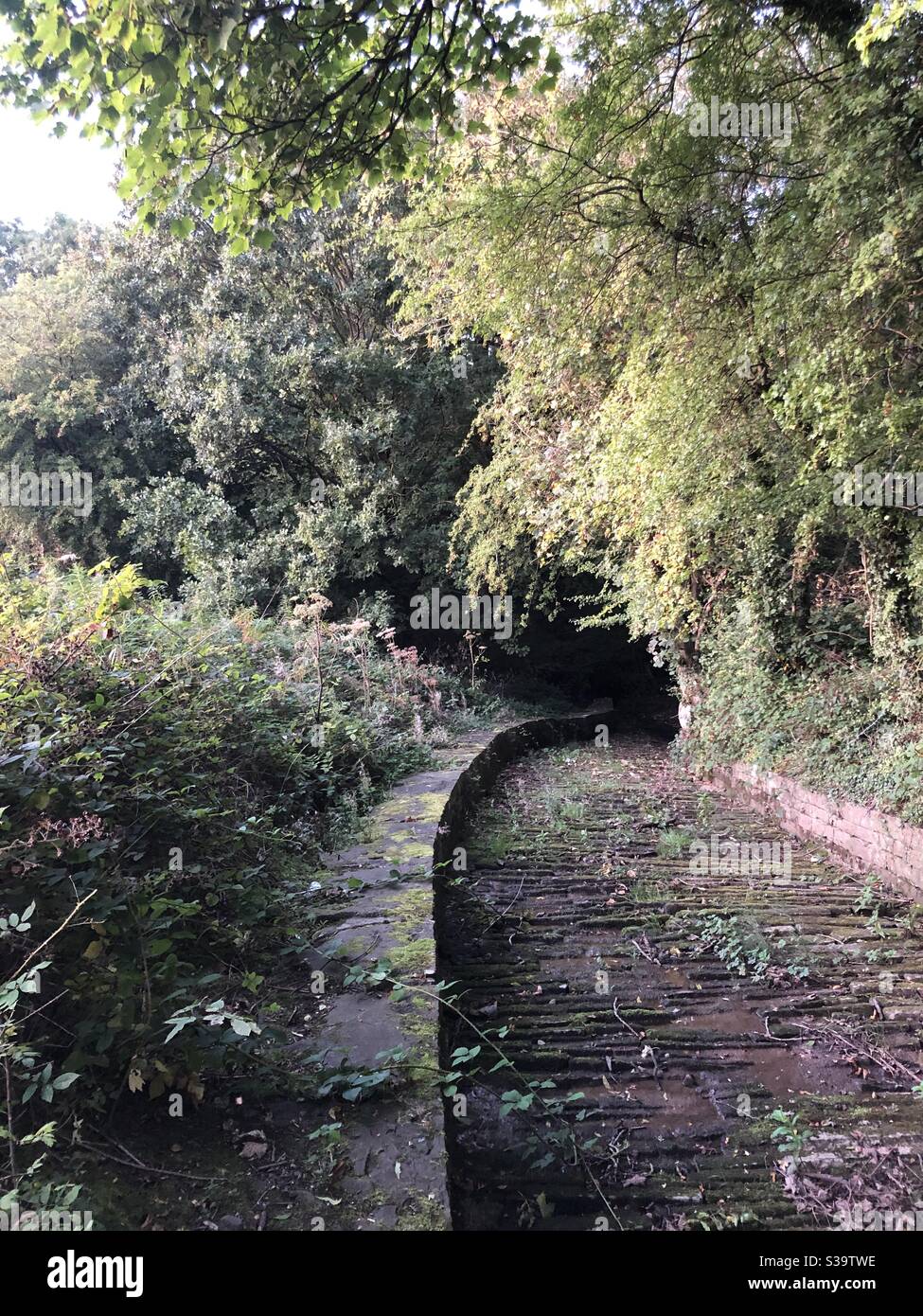 Canal overflow chute Stock Photo Alamy
