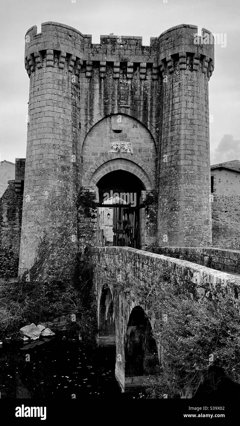 The Tower Saint Jacques Parthenay France - Smartphone Captured Stock Image